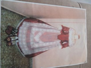 Traje de Fallera Rojo y Blanco