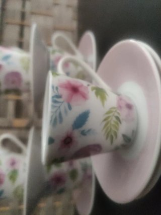 Juego de café floral