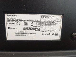 Televisión Toshiba Negra