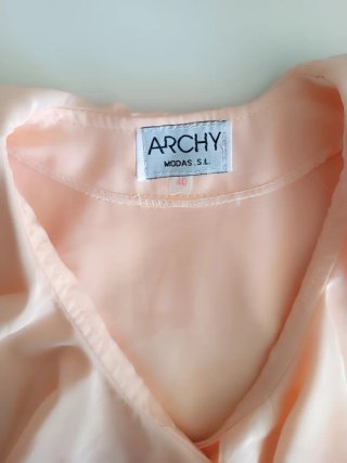Blusa Vintage Archy Salmón Talla 40