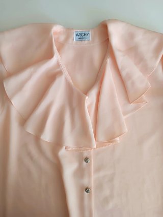 Blusa Vintage Archy Salmón Talla 40