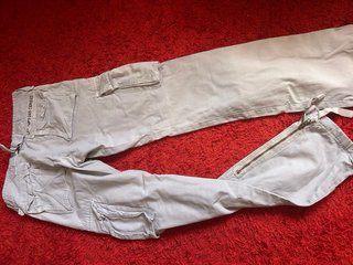 Pantalones cargo grises talla 37-38