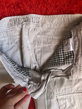 Pantalones cargo grises talla 37-38