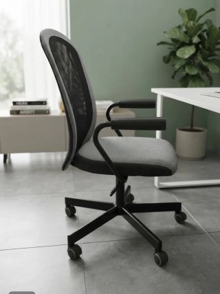 Silla de oficina IKEA gris