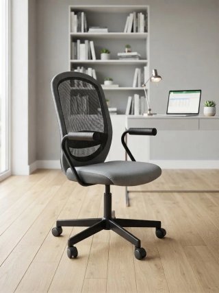 Silla de oficina IKEA gris