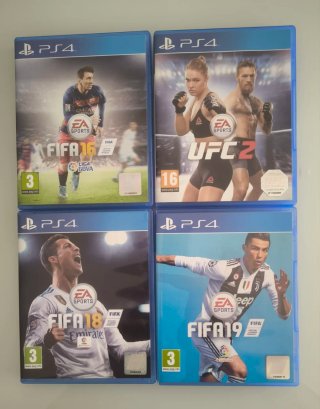 Lote de 4 Juegos PS4 (FIFA y UFC)