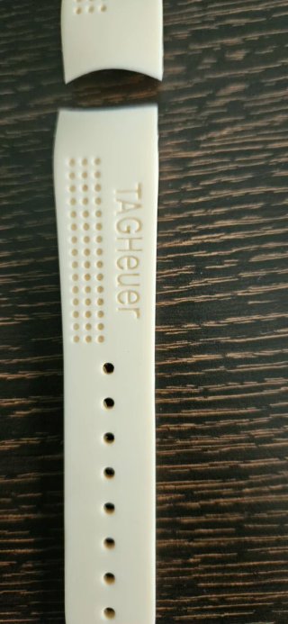 Correa de Silicona Tag Heuer Blanca 22mm
