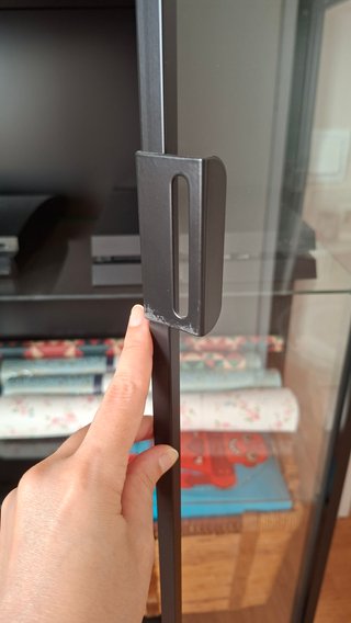 Vitrina IKEA RUDSTA Negra