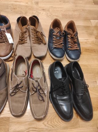 Lote 8 pares zapatos deportivos y formales hombre.