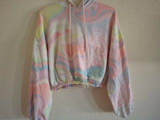 Sudadera corta Bershka multicolor