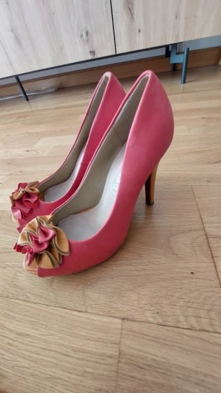 Zapatos Laik Moda Bicolor Rosa y Naranja
