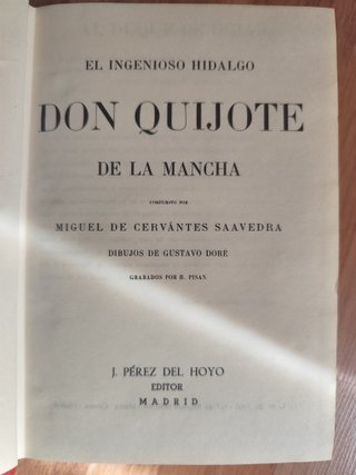El Quijote de Cervantes