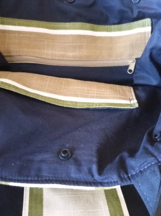 Bolso negro y verde