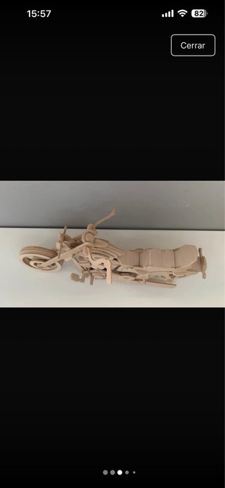 Maqueta de Moto en Madera