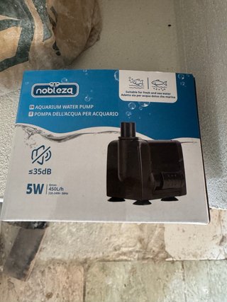Bomba de agua para acuario Nobleza 5W