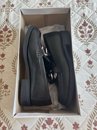 Mocasines Negros Catwalk con Cadena