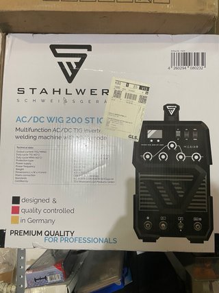 Soldador Stahlwerk TIG Pro 200 AC/DC inox,aluminio