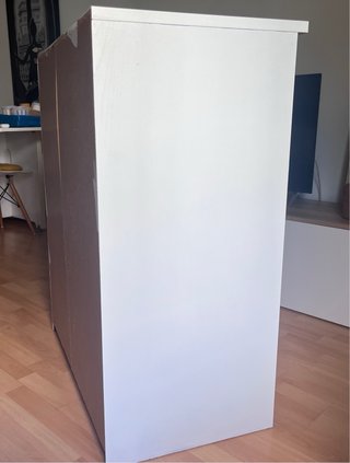 Cómoda Malm IKEA Blanca_pintada