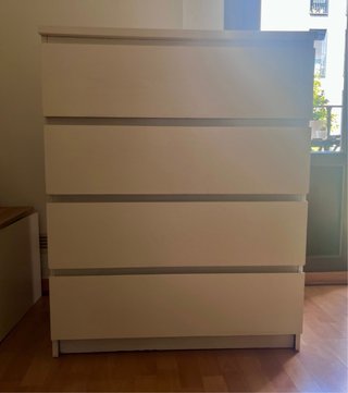 Cómoda Malm IKEA Blanca_pintada