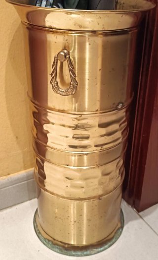 Paragüero de Metal Dorado