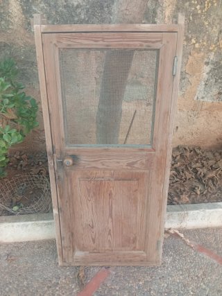 Ventana de despensa de madera 100x45 cm