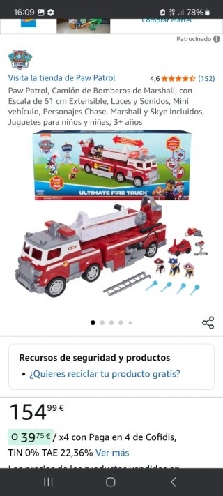 Camión de Bomberos de Juguete