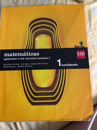 Matematicas aplicacadas a las ciencias sociales I