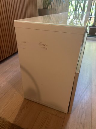 Mueble TV 180cm Beige Madera y blanco