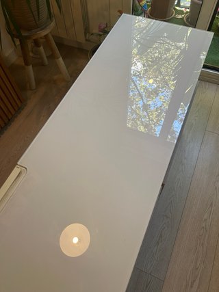 Mueble TV 180cm Beige Madera y blanco