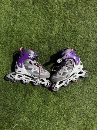 Patines Oxelo Morados y Grises