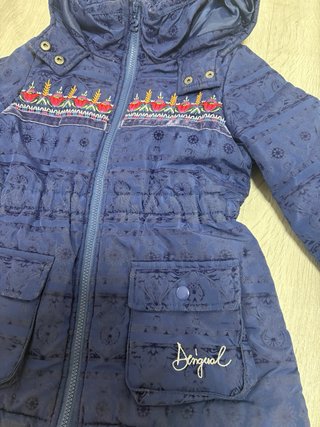 Abrigo Desigual niña azul