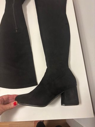 Botas altas negras tacón medio