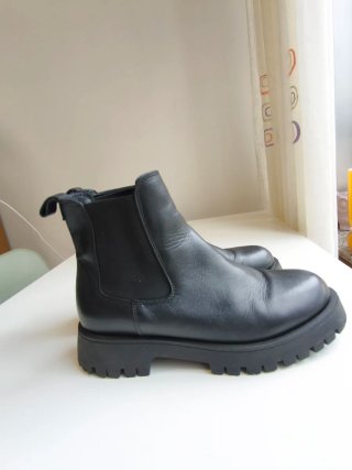 Botines Chelsea de Piel Negros Talla 40