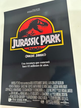 Póster Jurassic Park (Español) A3
