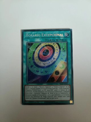 Carta Yu-Gi-Oh! Horario Excepcional