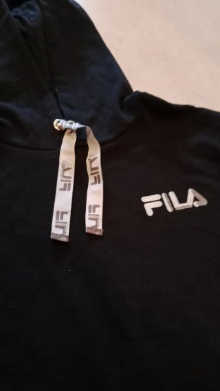 Sudadera corta Fila negra talla S