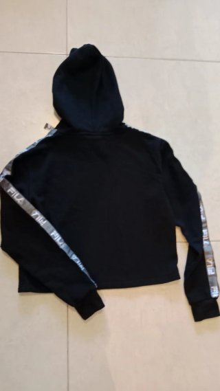 Sudadera corta Fila negra talla S