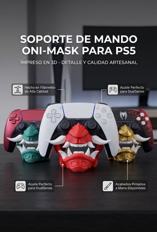 Soporte para Mando PS5 Máscara Oni