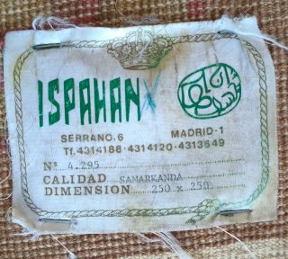2 Alfombras Orientales ISPAHAN certificadas
