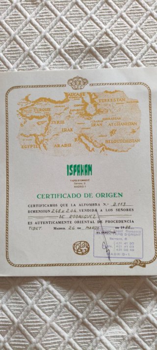 2 Alfombras Orientales ISPAHAN certificadas
