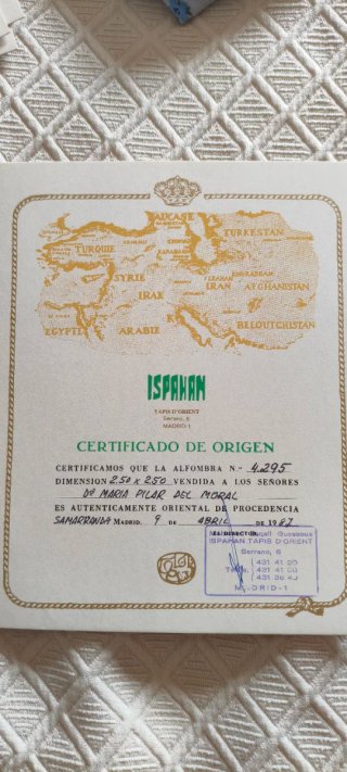 2 Alfombras Orientales ISPAHAN certificadas