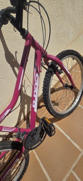Bicicleta Montaña Rosa sin usar hace años