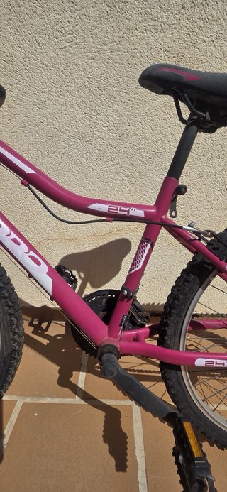 Bicicleta Montaña Rosa sin usar hace años