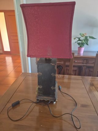Lámpara de mesa vintage estilo chinoiserie