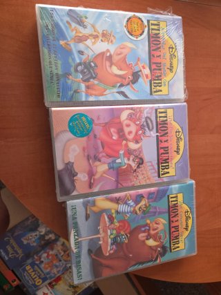 Pack 3 VHS Timón y Pumba Disney