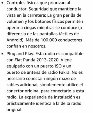 NUEVO! (170€) Radio Linux Fiat Panda 2013-2025