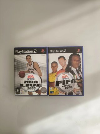 2 Juegos PS2: NBA Live 2005 y FIFA 2003