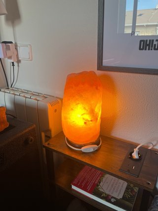 Lámpara de Sal Natural Naranja
