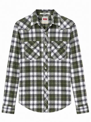 Camisa Levi's cuadros verde M