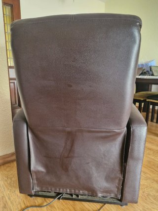 Sillón de masaje y sofá de dos plazas